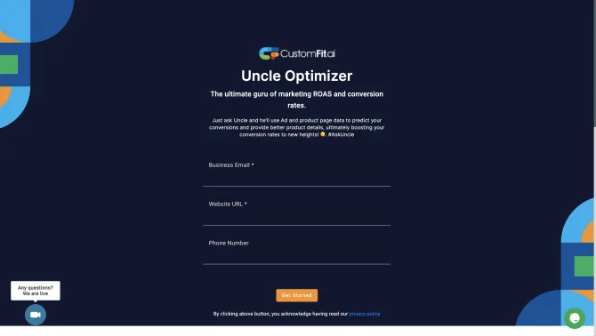 Uncle Optimizer D2C Landing Page Analyzer