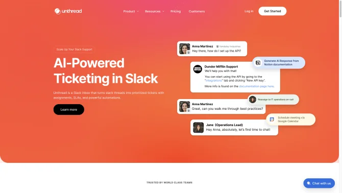 Unthread - AI Support in Slack