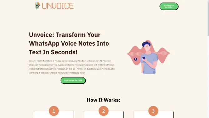 Unvoice Bot - Your AI WhatsApp Voice Transcriber