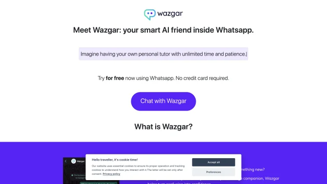 Wazgar - ChatGPT in Whatsapp