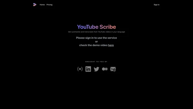 YouTube Scribe / shoki.app